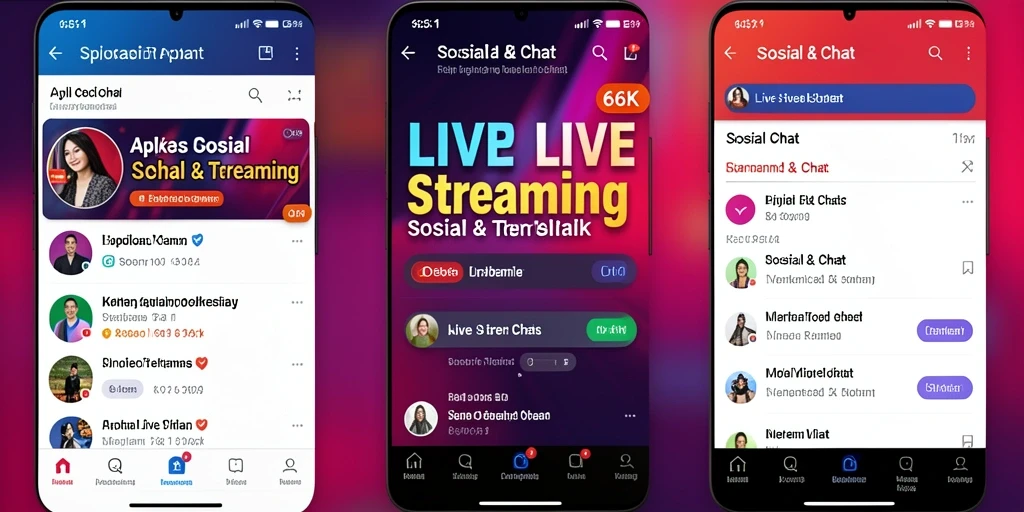 Tampilan antarmuka aplikasi 66K yang intuitif dan berwarna.