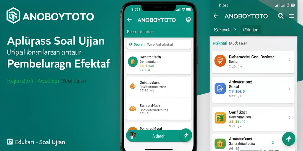 Antarmuka ANOBOYTOTO menunjukkan fitur latihan soal yang interaktif.