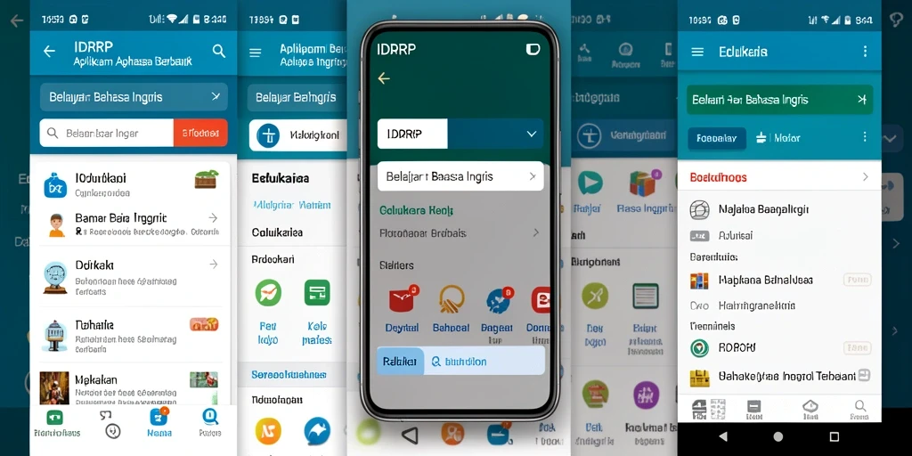 Tampilan antarmuka aplikasi IDRRP yang user-friendly.