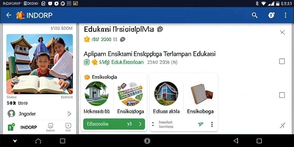 Tampilan aplikasi INDORP yang interaktif dan informatif.