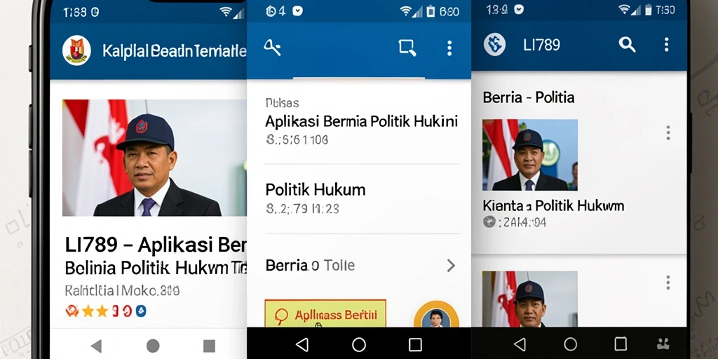 Tampilan antarmuka aplikasi LI789 yang informatif dan mudah digunakan.
