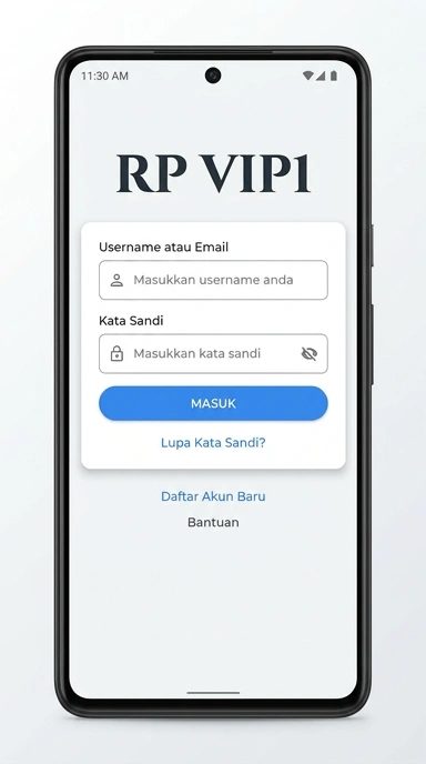 Tampilan halaman login rpvip1